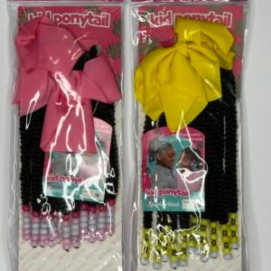 A kids’ synthetic ponytail is a fun, lightweight, and easy‑to‑use hair accessory designed to give children a fuller, more stylish ponytail in seconds.