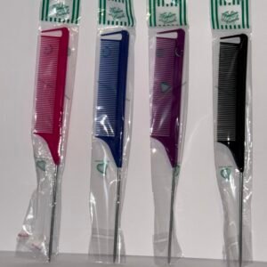 The pointed tail is perfect for lifting small sections, creating neat rows, and achieving professional‑level precision whether you’re working with natural hair, extensions, or wigs.