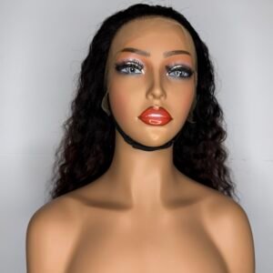 This 13×4 HD Lace 20-inch Water Wave Wig in T1B/33 delivers a gorgeous blend of volume, movement, and warm, dimensional color.