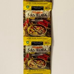 Sankofa Soup is a rich, comforting blend inspired by traditional West African flavors, crafted to bring warmth, nourishment, and heritage to your table.