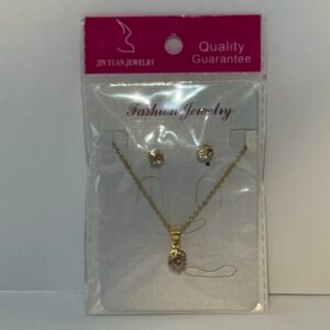 Elegant gold tone earring
