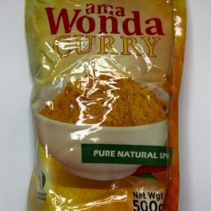 Ama Wonda Curry is a premium curry powder seasoning made from a blend of natural spices designed to add rich flavor, color, and aroma to food.