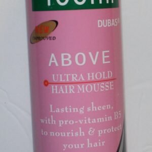 Above Hair Mousse is a lightweight styling foam designed to add volume, shine, and flexible hold while keeping hair soft and manageable.