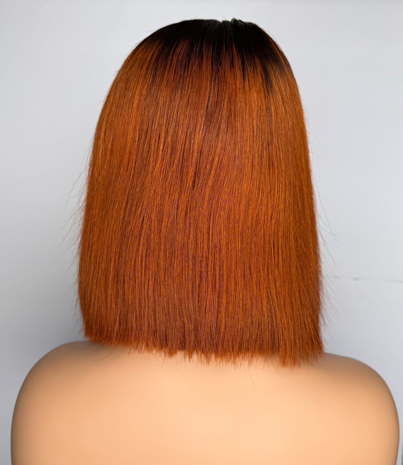 5 by 5 10” straight bob HD lace 1B/350 wig - Image 2