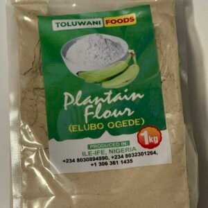 Plantain Flour is a naturally gluten‑free, nutrient‑rich flour made from carefully selected unripe plantains.