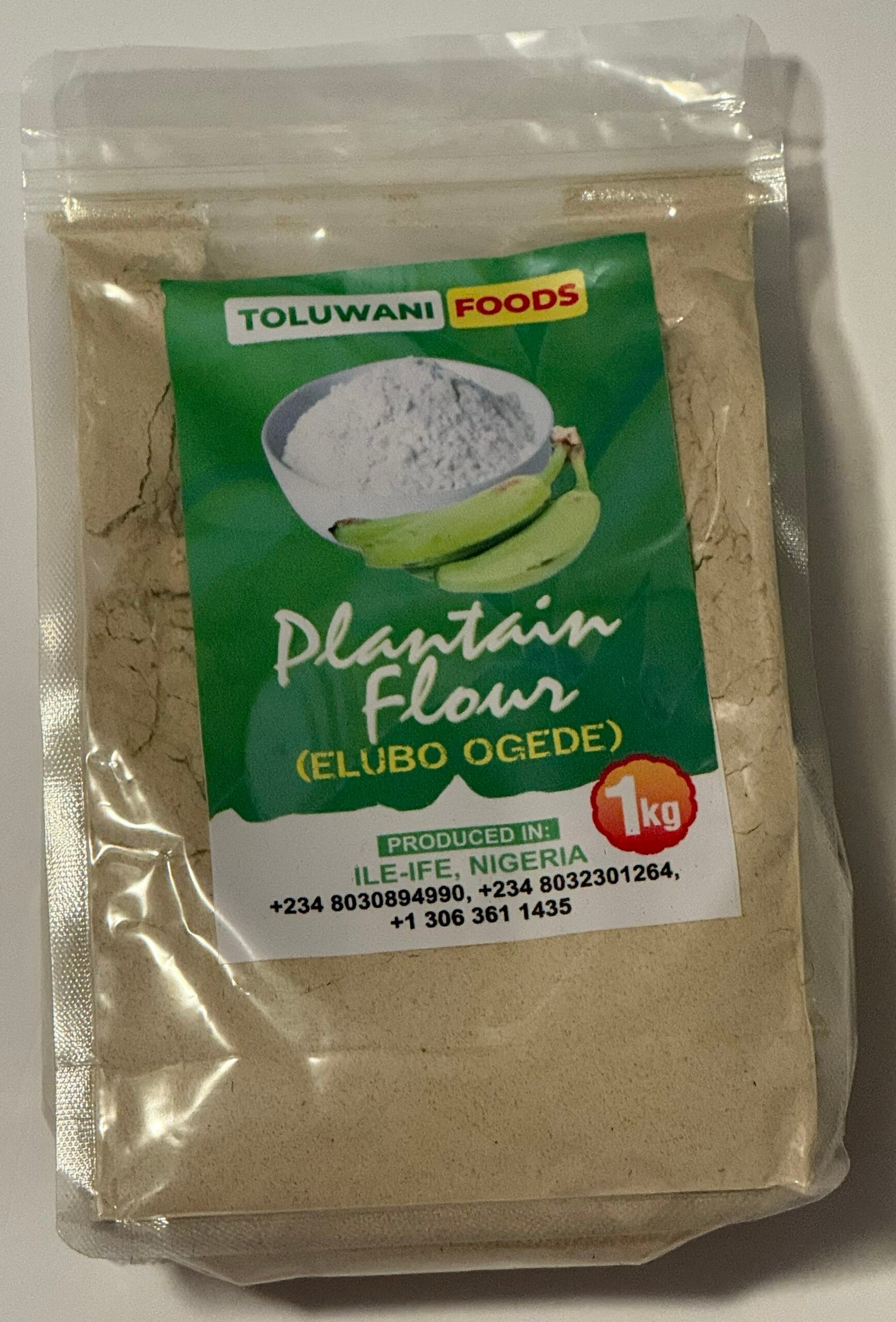Plantain Flour is a naturally gluten‑free, nutrient‑rich flour made from carefully selected unripe plantains.
