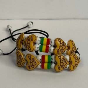 Ghana white bead bracelet
