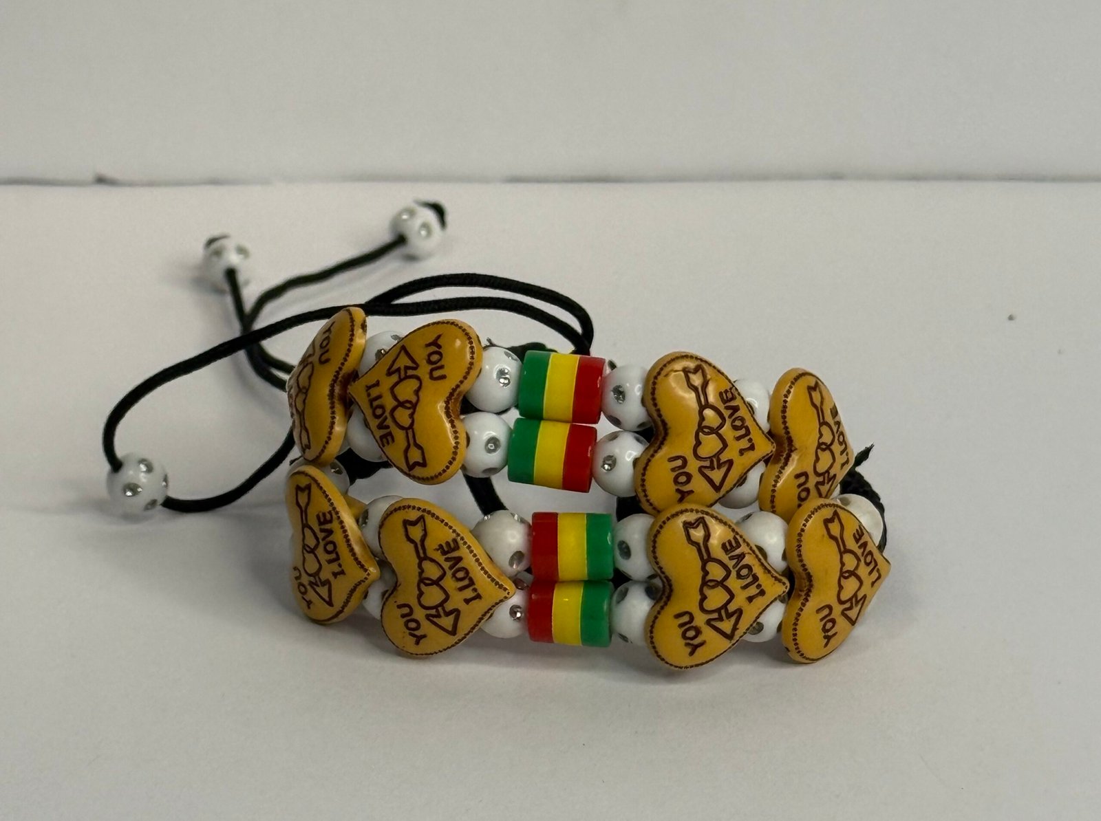Ghana white bead bracelet